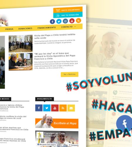 Franciscoenchile.cl es el sitio oficial que informará sobre la visita del Papa en la web